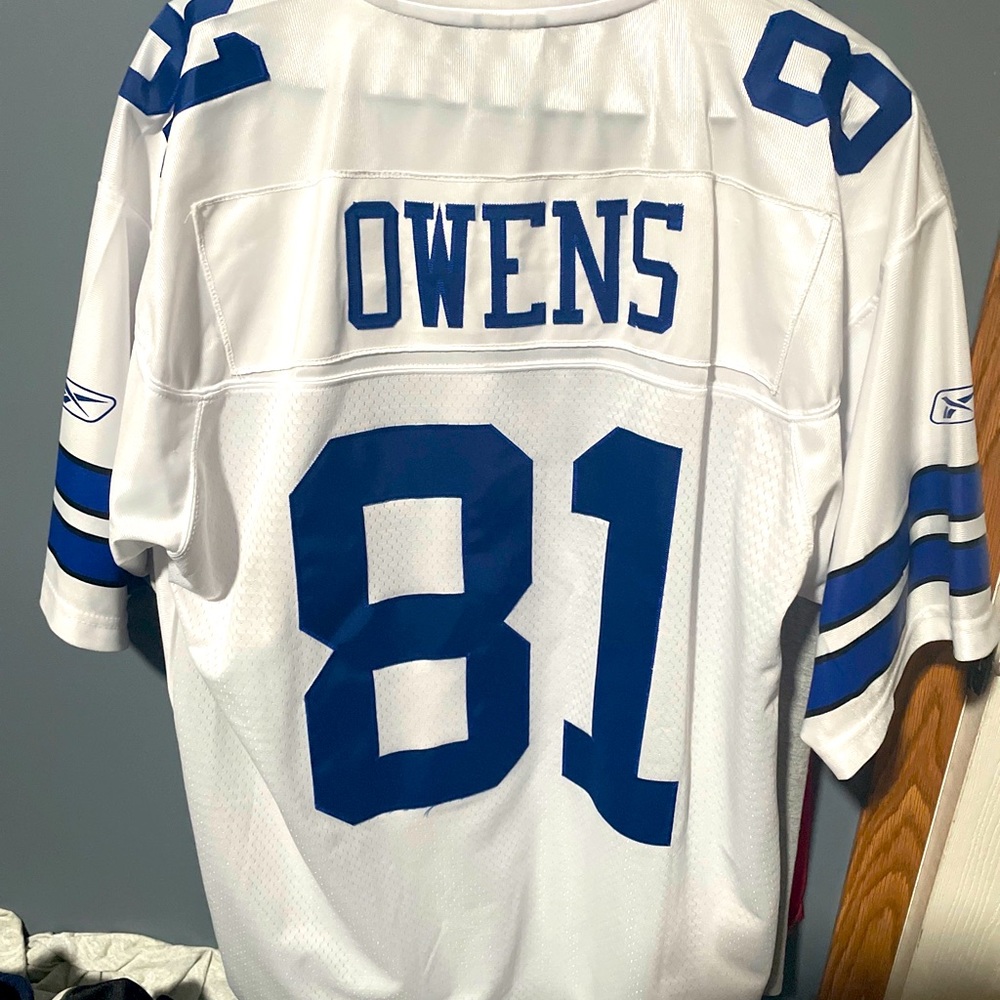 Terrell Owens White Cowboys Jersey L